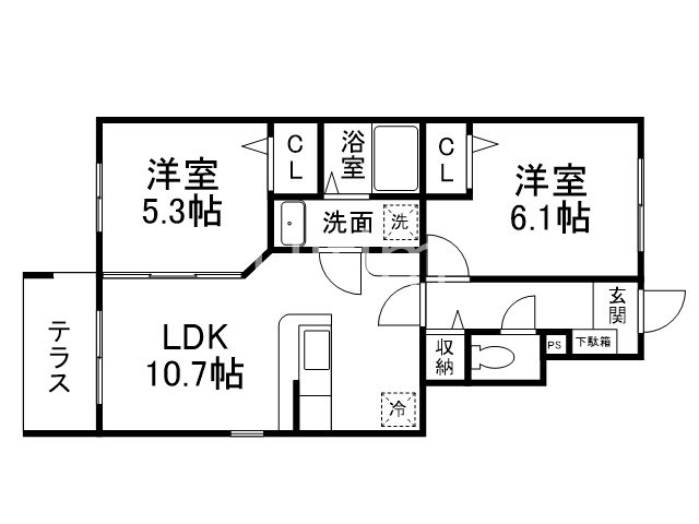 ランドパーク横大路の間取り