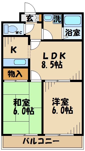 ラフォーレＭＫの間取り