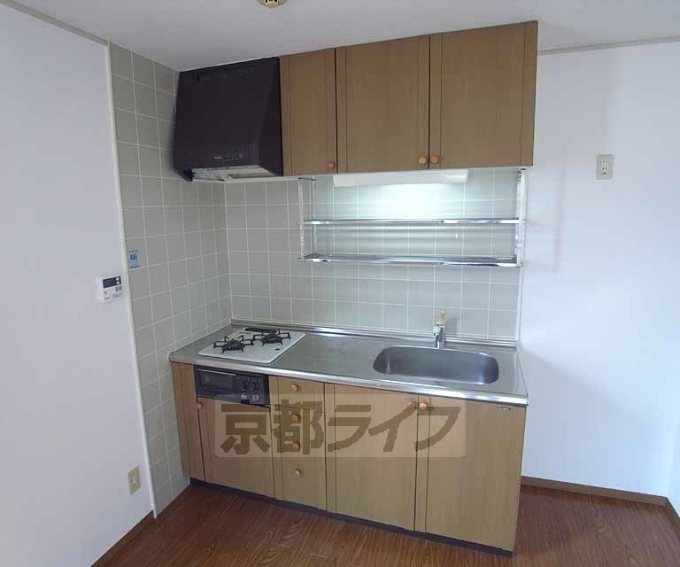 キッチン　２口コンロのシステムキッチン・