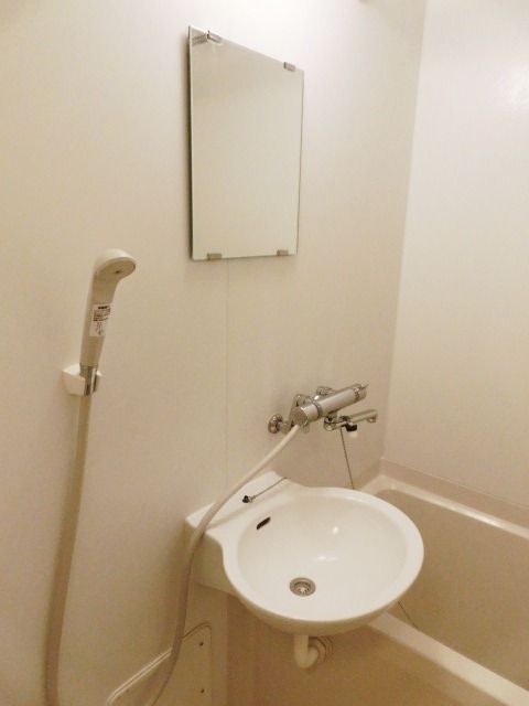 洗面設備　洗面台はバスルームにございます