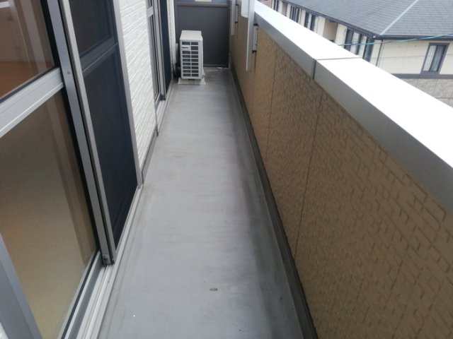 バルコニー　落ち着いた時間を過ごせるバルコニーです