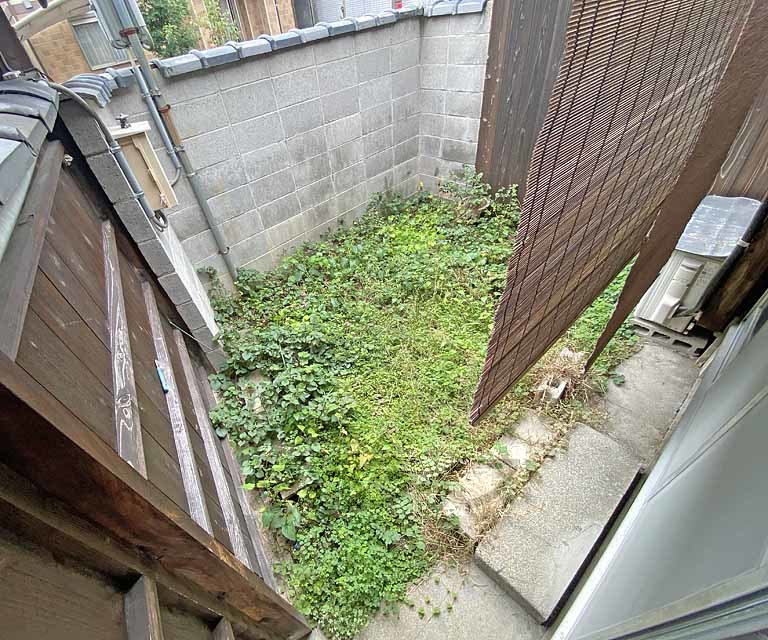 バルコニー　南向きの専用庭です。