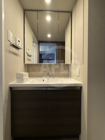 洗面設備　ザ・パークハビオ谷町六丁目テラス　独立洗面台