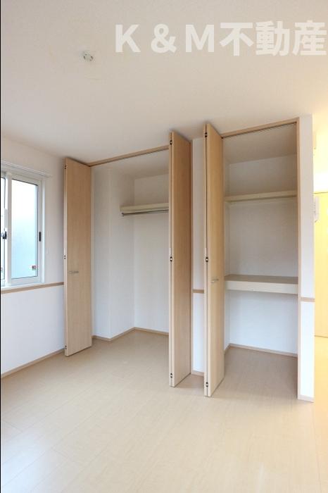 収納　たっぷりとした収納スペースです
