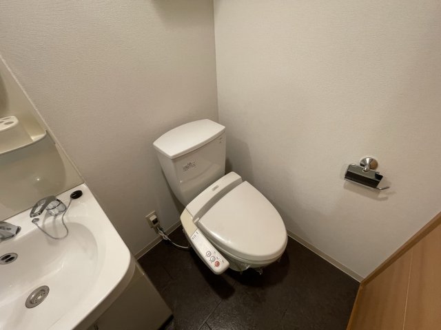 トイレ　(参考)同マンション別間取り他部屋の写真（間取り図が正）