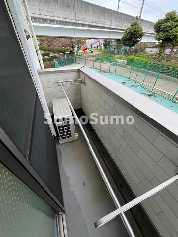 バルコニー　落ち着いた時間を過ごせるバルコニーです