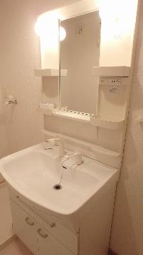 洗面設備　シャワー付でお掃除が楽チン♪