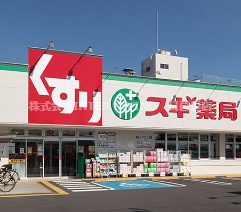 ドラックストア　スギ薬局 足立六月店（ドラッグストア）まで607m