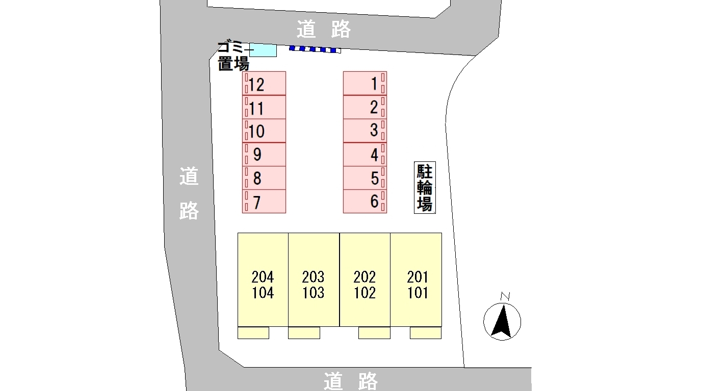 駐車場　配置図