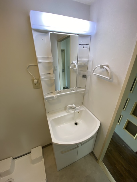 洗面設備　忙しい朝に嬉しい設備。