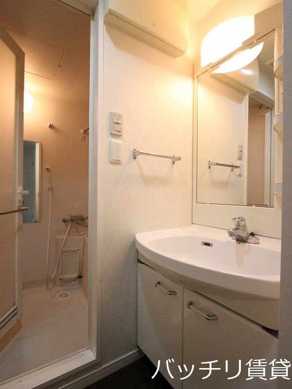 洗面設備　別号室タイプの為、現状を優先いたします