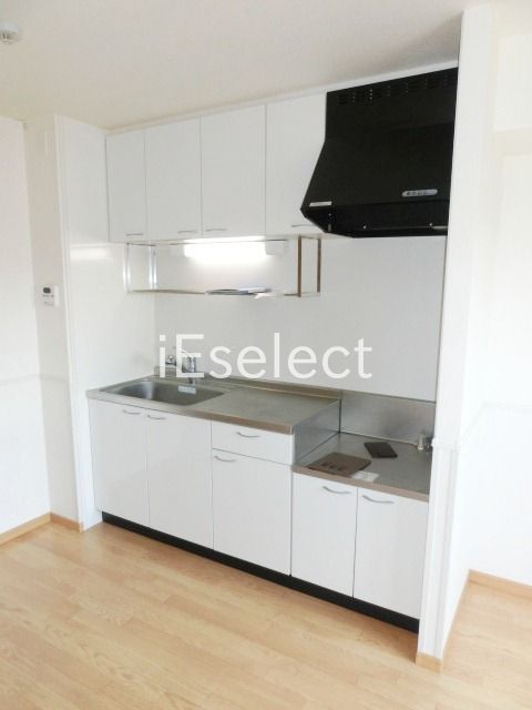 キッチン　２口コンロが置けるキッチンです。