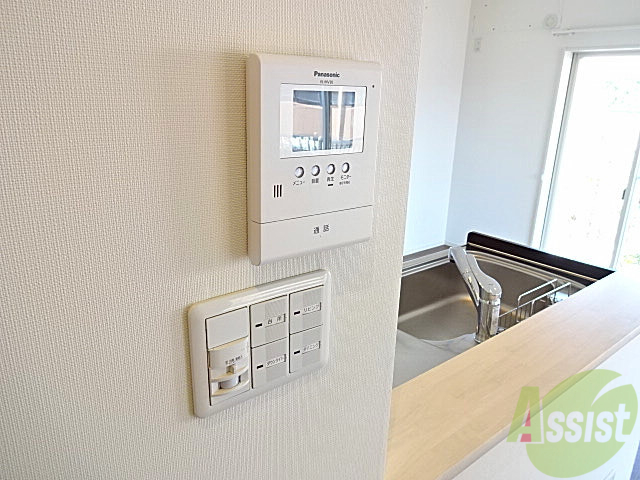 その他設備　防犯にだってこだわりがあるんです。モニターにばっちりー。