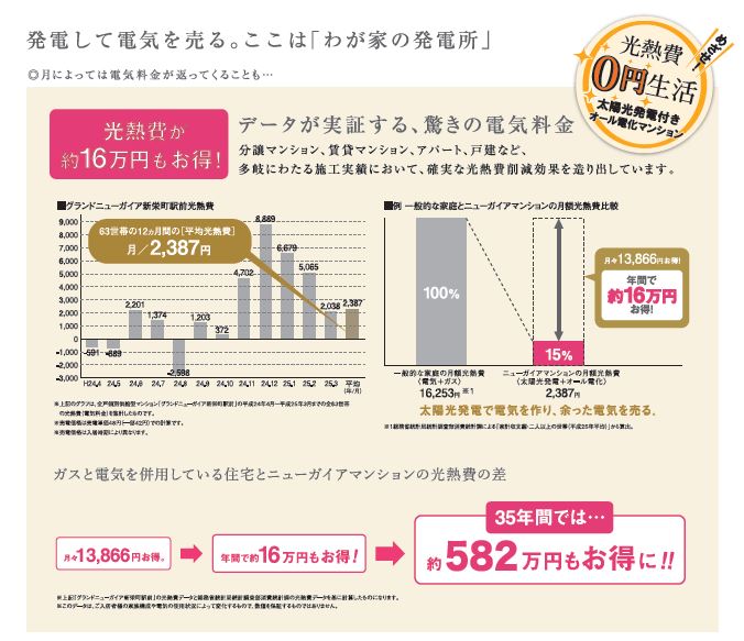 その他共有部分　各ご家庭でそれぞれ売電収入が得られます！