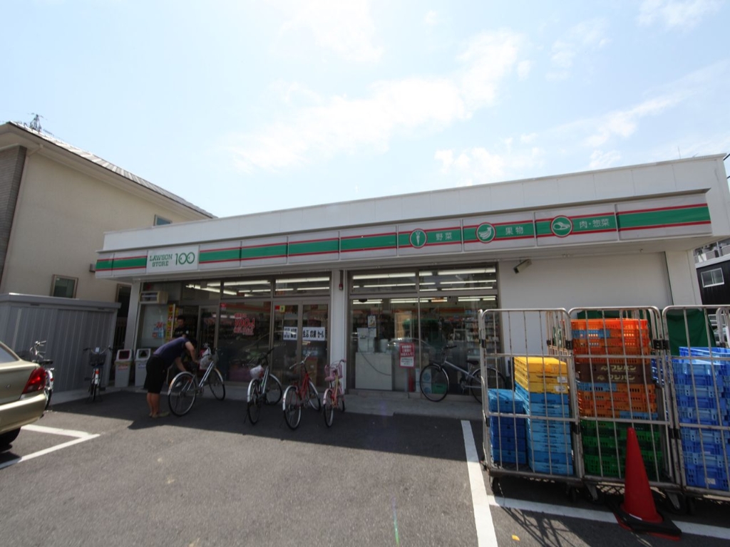 コンビニ　ローソンストア100 中川中郷店（コンビニ）まで224m