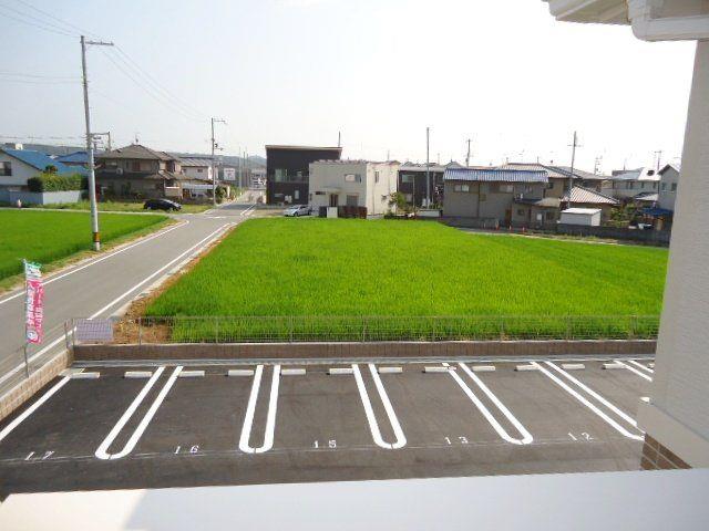 駐車場　眺望