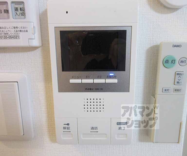 セキュリティ　来客確認も安心です。