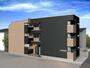 建物外観　外観パース　オートロック付　宅配ＢＯＸ有り