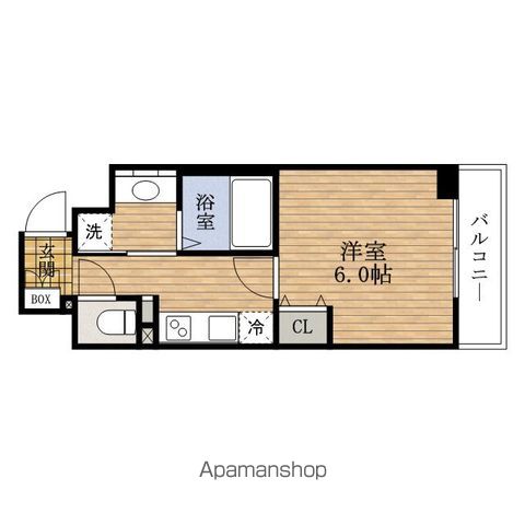 地下鉄中央線 弁天町駅 徒歩9分 9階建 築19年の間取り写真