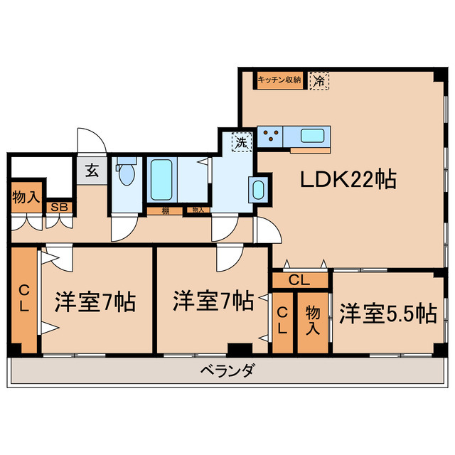 湘南新宿ライン宇須 保土ケ谷駅 徒歩7分 6階建 築26年の間取り写真
