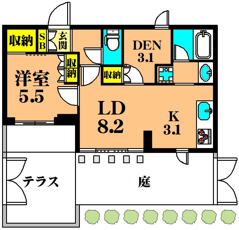 フレンシア玉川田園調布の間取り写真