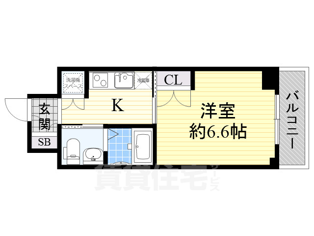 地下鉄長堀鶴見緑地線 ドーム前千代崎駅 徒歩4分 11階建 築19年の間取り写真