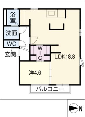 ガーデンハウス芙蓉 A棟の間取り写真