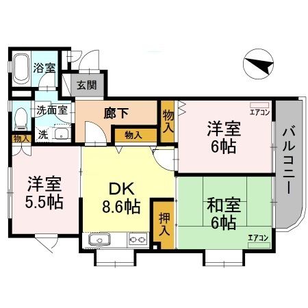 パークスIIの間取り写真