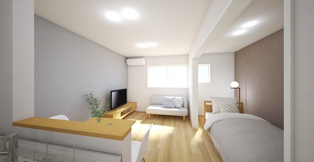 居室・リビング　完成後のイメージ画像（ＣＧ）／家具家電は付．．．