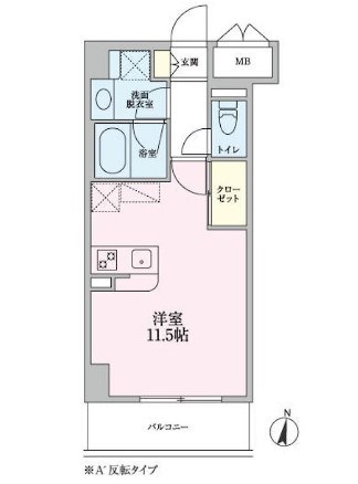 都営新宿線 一之江駅 徒歩1分 5階建 築6年の間取り写真