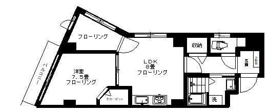 レスポワール平和島の間取り写真