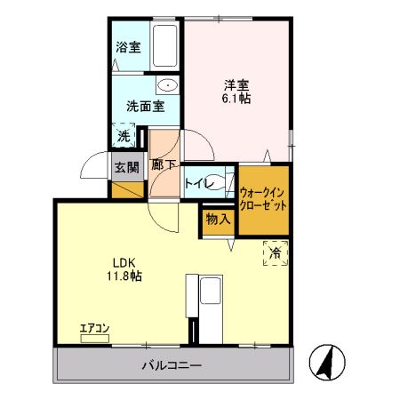 ＪＲ宇都宮線 宇都宮駅 バス乗車時間：18分 最寄りバス停で下車 徒歩3分 3階建 築16年の間取り写真