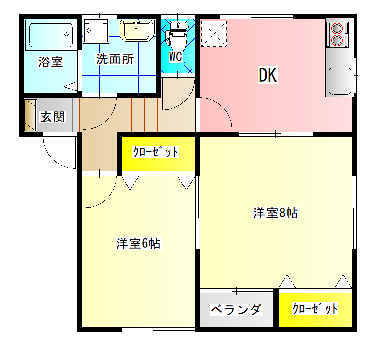 サンライズエビナの間取り