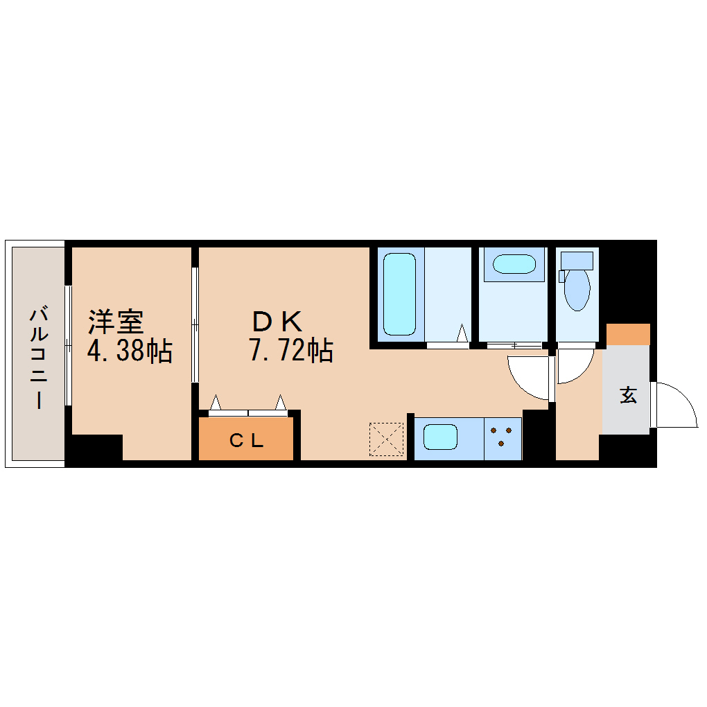 アスコット大和町の間取り