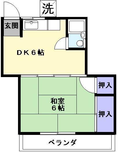 彦根市平田町のアパートの間取り