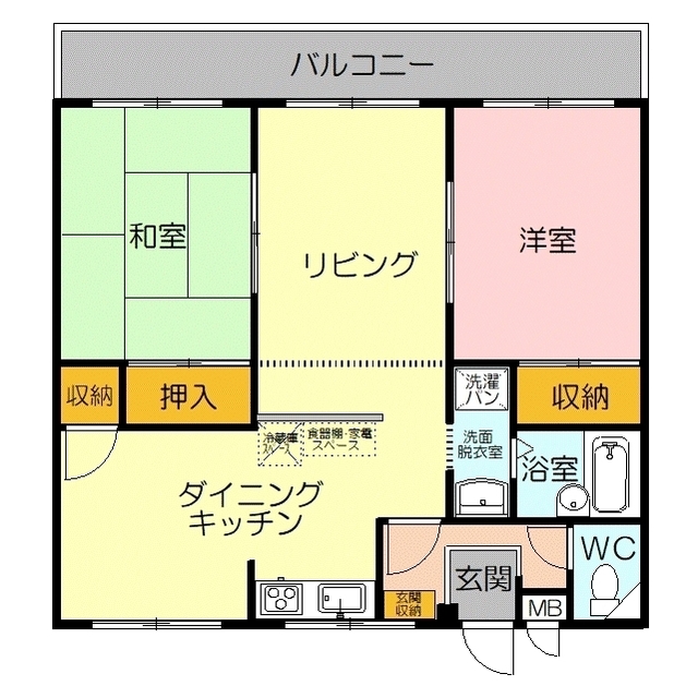 エーデル久島　Ａ棟の間取り