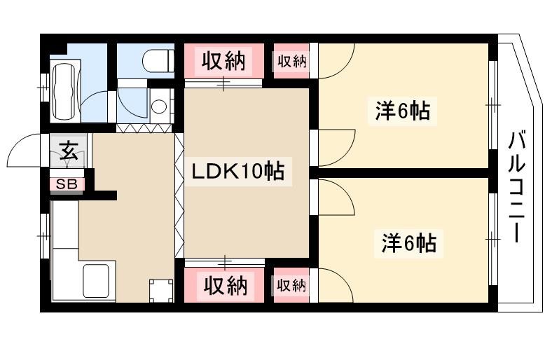 京源ハイツの間取り