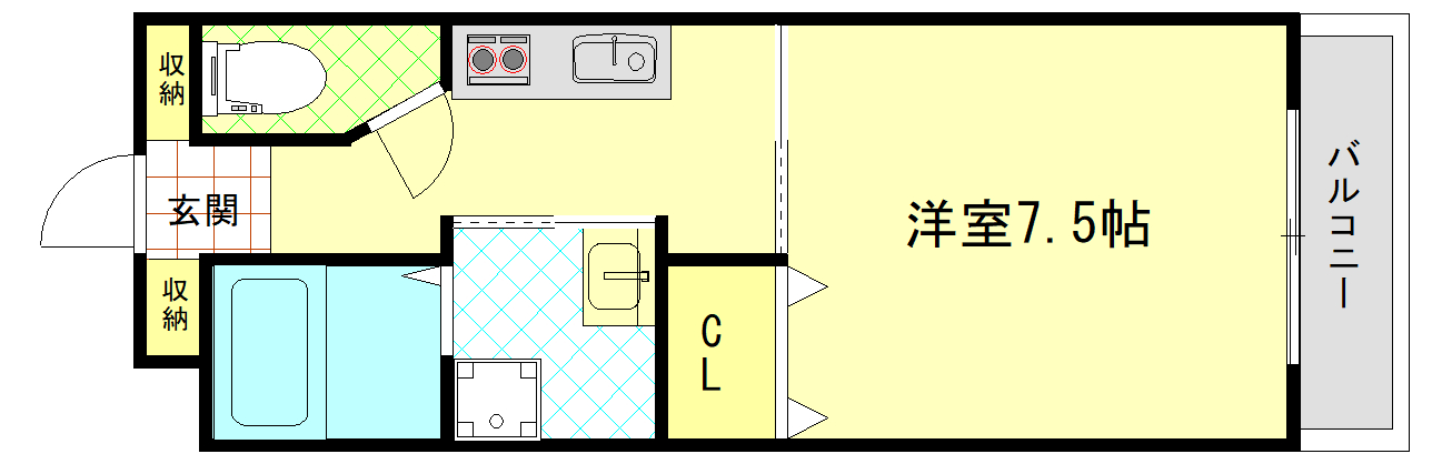 シャンテー長尾の間取り