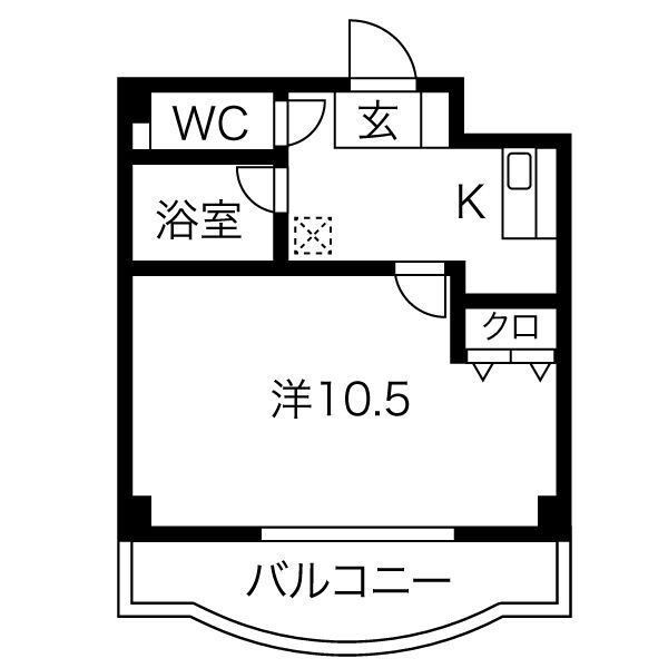 春日井市八田町のマンションの間取り