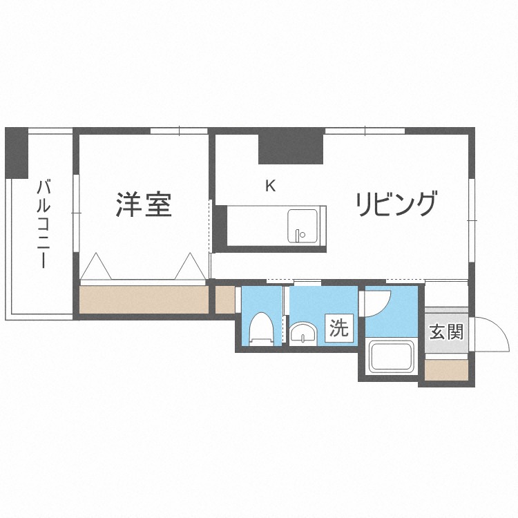 ＫＤＸレジデンス大通公園の間取り