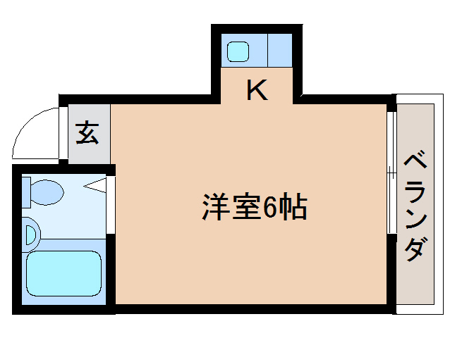 奈良県大和高田市片塩町（マンション）の賃貸物件の間取り