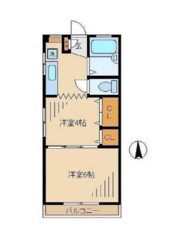 中野区中野のマンションの間取り