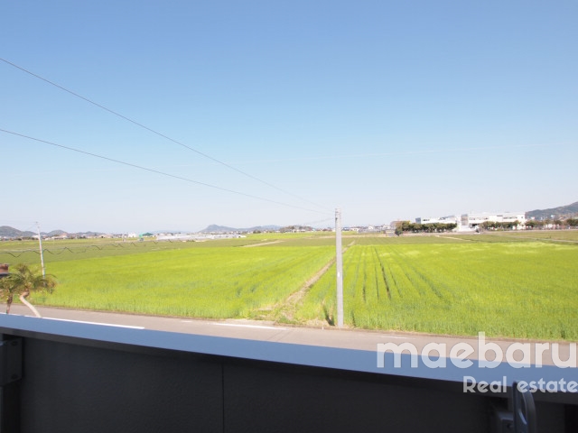 眺望　バルコニーから