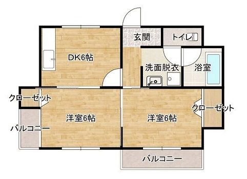 古河市東本町のマンションの間取り