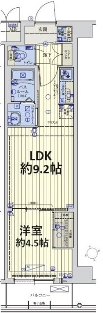 スワンズ京都東寺ガーデンの間取り