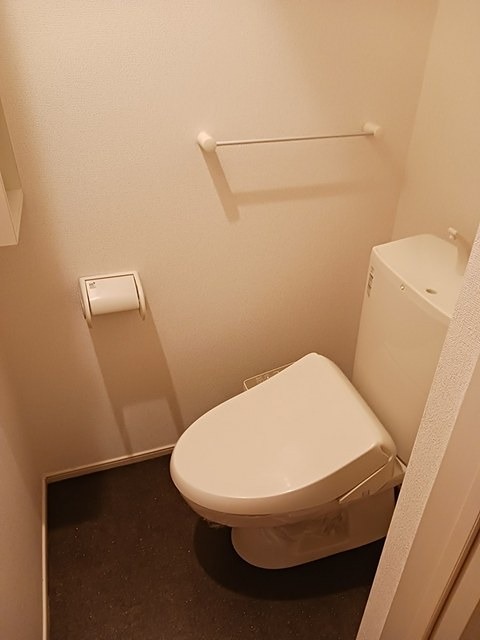 トイレ　温水洗浄便座です。