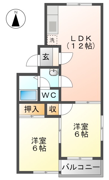 アーデルＭの間取り