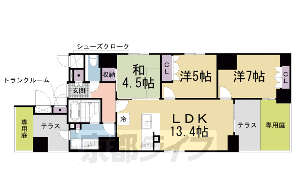 ヴィオス山科音羽マナーズ別邸の間取り