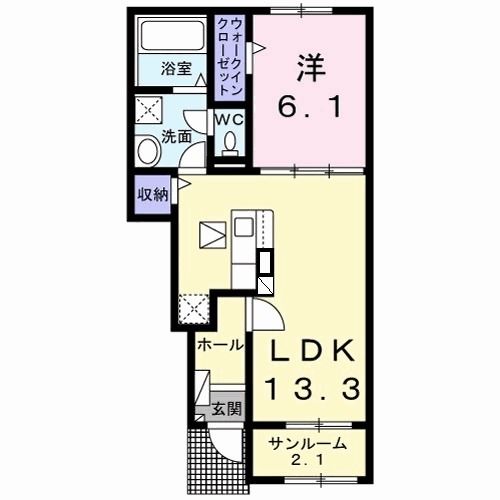 ボヌール金木犀　IIの間取り