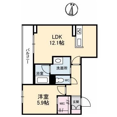 ベレオ北方の間取り